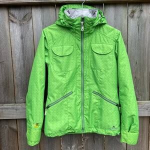 Burton‎ Women Ski Snowboarding Dry Ride Coat Jacket Green Small Full Zip Pockets